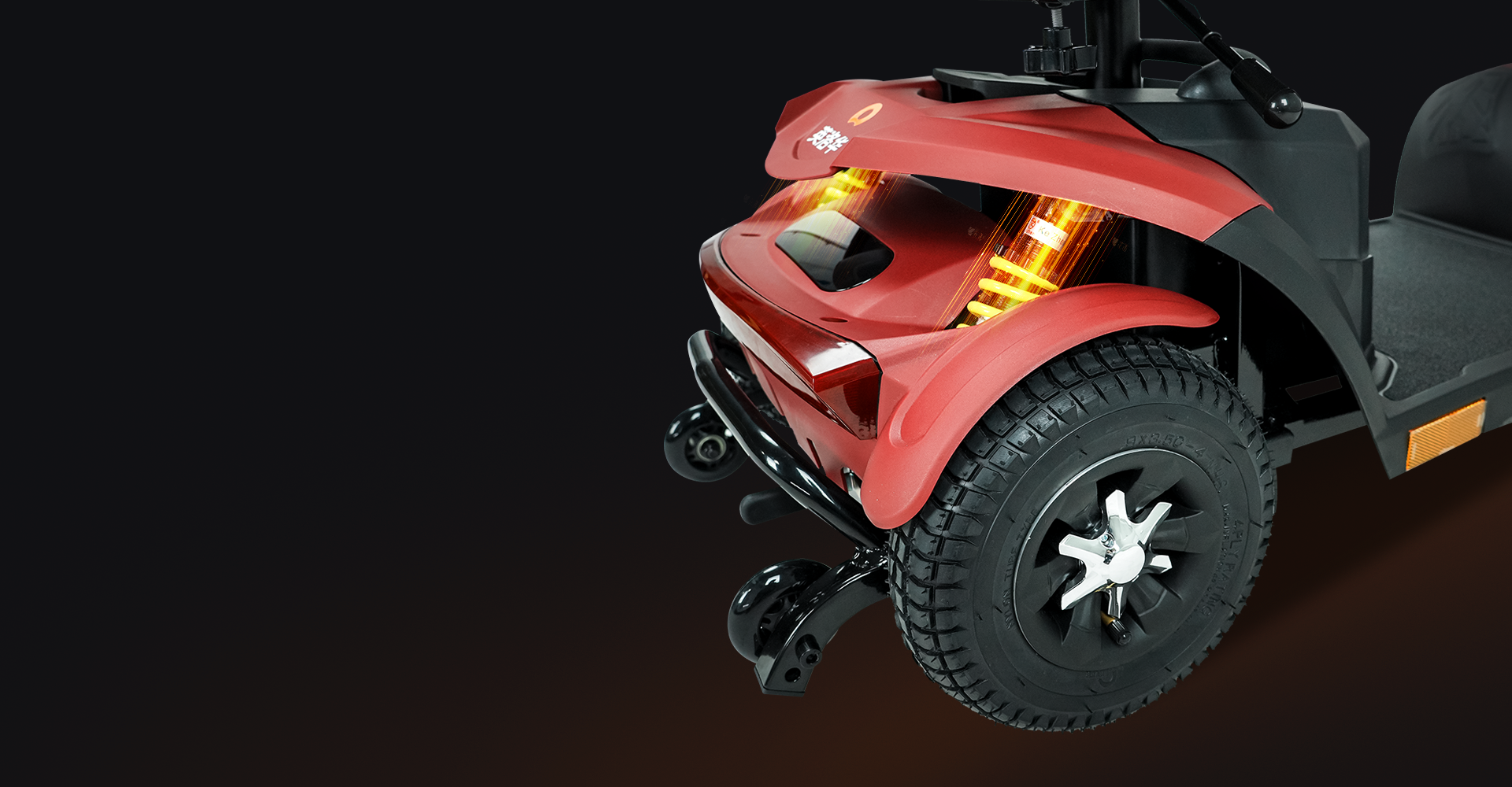 前后四重大减震骑得舒适才更稳